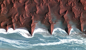 Kompsat image Namib desert