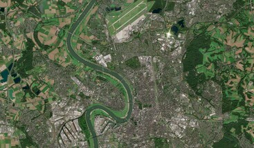 Sentinel-2 image of Düsseldorf 24 September 2023