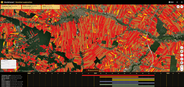 WorldCereal crop maps of the Belzyce in Poland 