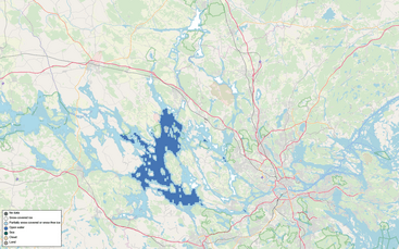 Late season ice conditions on lake Mälaren in Sweden
