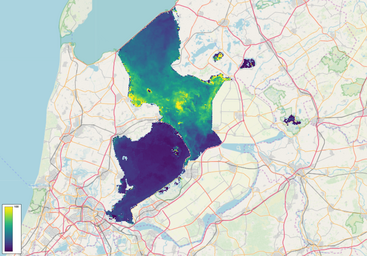 Chlorophyll concentrations in Markermeer and Ijsselmeer in the Netherlands