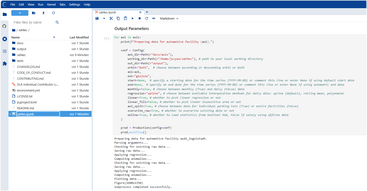 Update Output Parameters