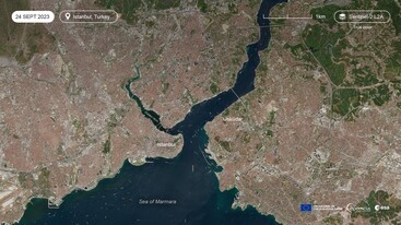 Sentinel-2 image of Istanbul, Turkey September 2023