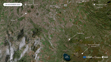 Sentinel-2 image of Frascati, Rome 26 November 2023