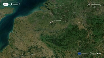 Sentinel-2 image of northwestern Europe 