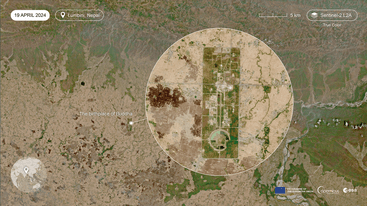 Sentinel-2 image of Lumbini Nepal 19 April 2024 edit