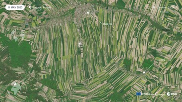 Sentinel-2 image of Bełżyce in Poland 11 May 2023 edit