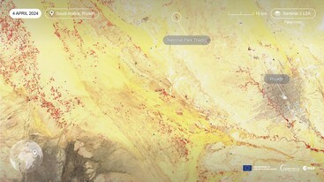 Sentinel-2 image of Riyadh Saudi-Arabia 4 April 2024 edit