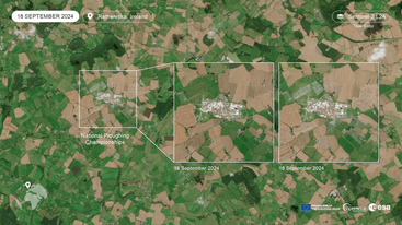 Sentinel-2 image of Ratheniska Ireland 18 September 2024 - edit