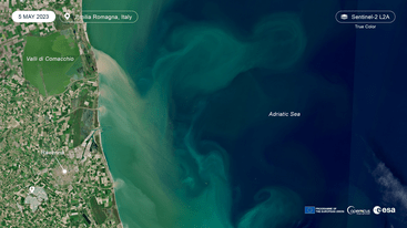 Sentinel-2 image of Emilia Romanga Italy 5 May 2023 edit