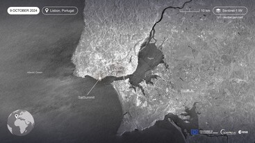 Sentinel-1 image of Lisbon 9 October 2024 edit