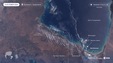 Sentinel-3 image of Burketown Queensland 5 October 2024 - edit