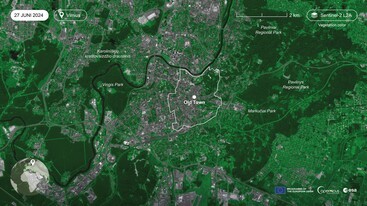 Sentinel-2 L2A image of Vilnius Lithuania 27 June 2024 edit