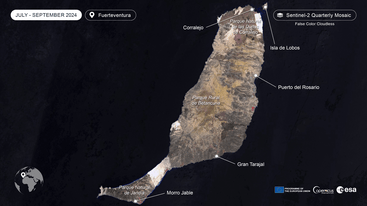A Sentinel-2 Quarterly Mosaic of Fuerteventura July - September 2024 edit