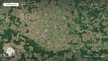Sentinel-2 L2A true-colour satellite images of Nördlingen Germany 13 August 2024 edit
