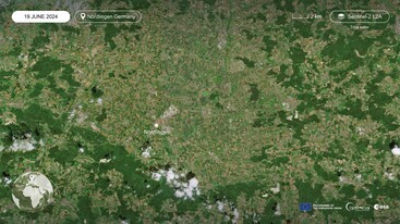 Sentinel-2 L2A true-colour satellite images of Nördlingen Germany 19 June 2024 edit