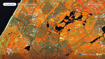 Sentinel-2 image of ESTEC Noordwijk the Netherland 18 June 2025 edit