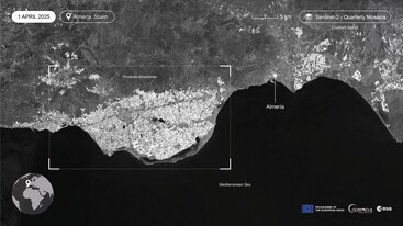 Sentinel-2 quarterly mosaic of Almería Spain April-June 2025 edit