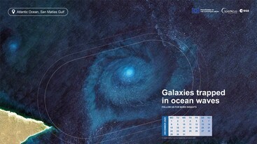 Sentinel-2 L2A  image of Atlantic Ocean San Matías Gulf 25 July 2021 edit