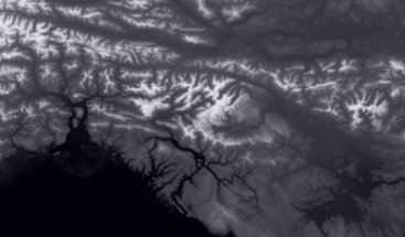 Copernicus Digital Elevation Model 30 of Triglav in Slovenia