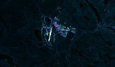 Sentinel-1 image of Kiruna 24 March 2024 clean
