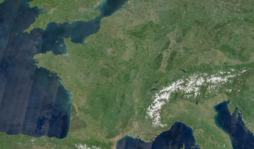 Sentinel-2 quarterly mosaic of France Q1 2023