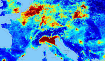 Sentinel-5P NO2 indicator between 1 December 2023 and 30 January 2024
