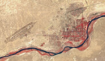 Sentinel-2 image of Baikonur Cosmodrome, Kazachstan 9 September 2024 – clean