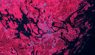 Sentinel-2 quarterly mosaic of Stockholm April-June 2024 clean