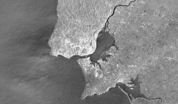 Sentinel-1 image of Lisbon Portugal 9 October 2024 clean