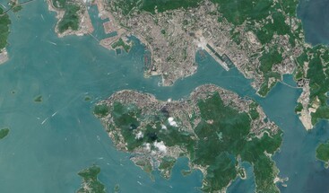 Sentinel-2 image of Victoria Harbour Hong Kong 10 October 2024 clean