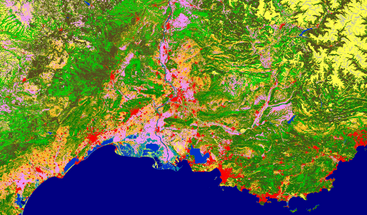 CLMS Dynamic Land Cover of Southern France January 2019 clean