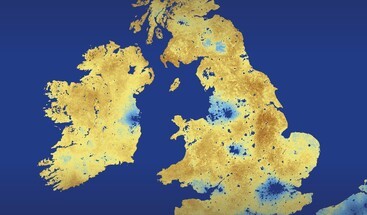 Copernicus Land Monitoring Service 1-km daily Soil Water Index map United Kingdom and Ireland 8 June 2025 clean