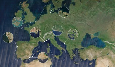 Sentinel-2 quarterly mosaic Europe April 2025 clean